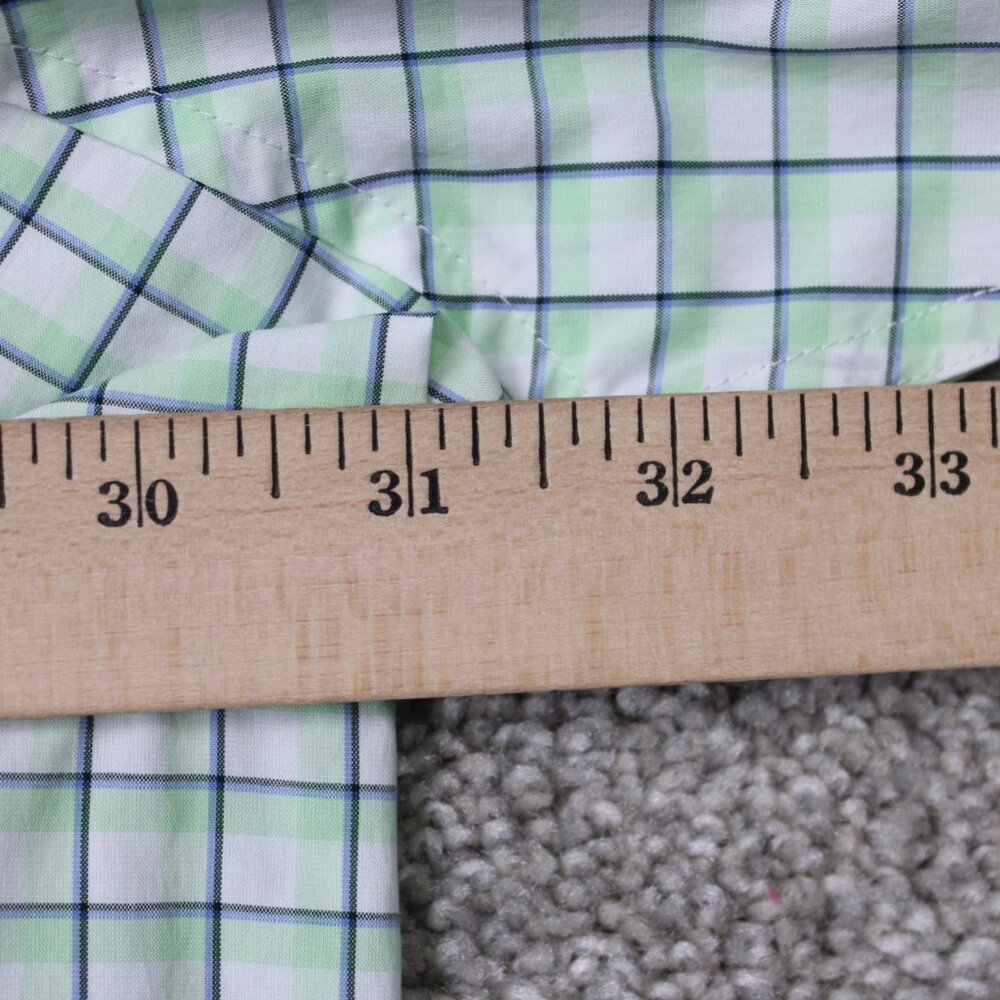 Duluth Shirt Mens 3XL XXXL Green COOLMAX Wrinklefighter Short Sleeve Button Down - Picture 11 of 13